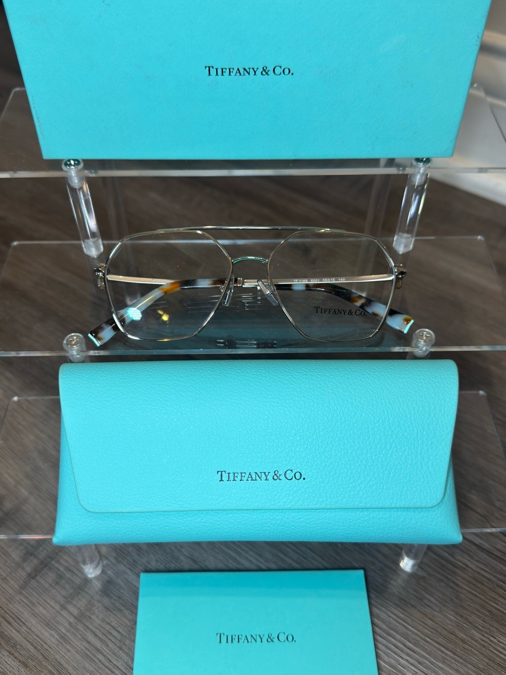 Tiffany & Co T Logo Aviator Eyeglasses TF1169
